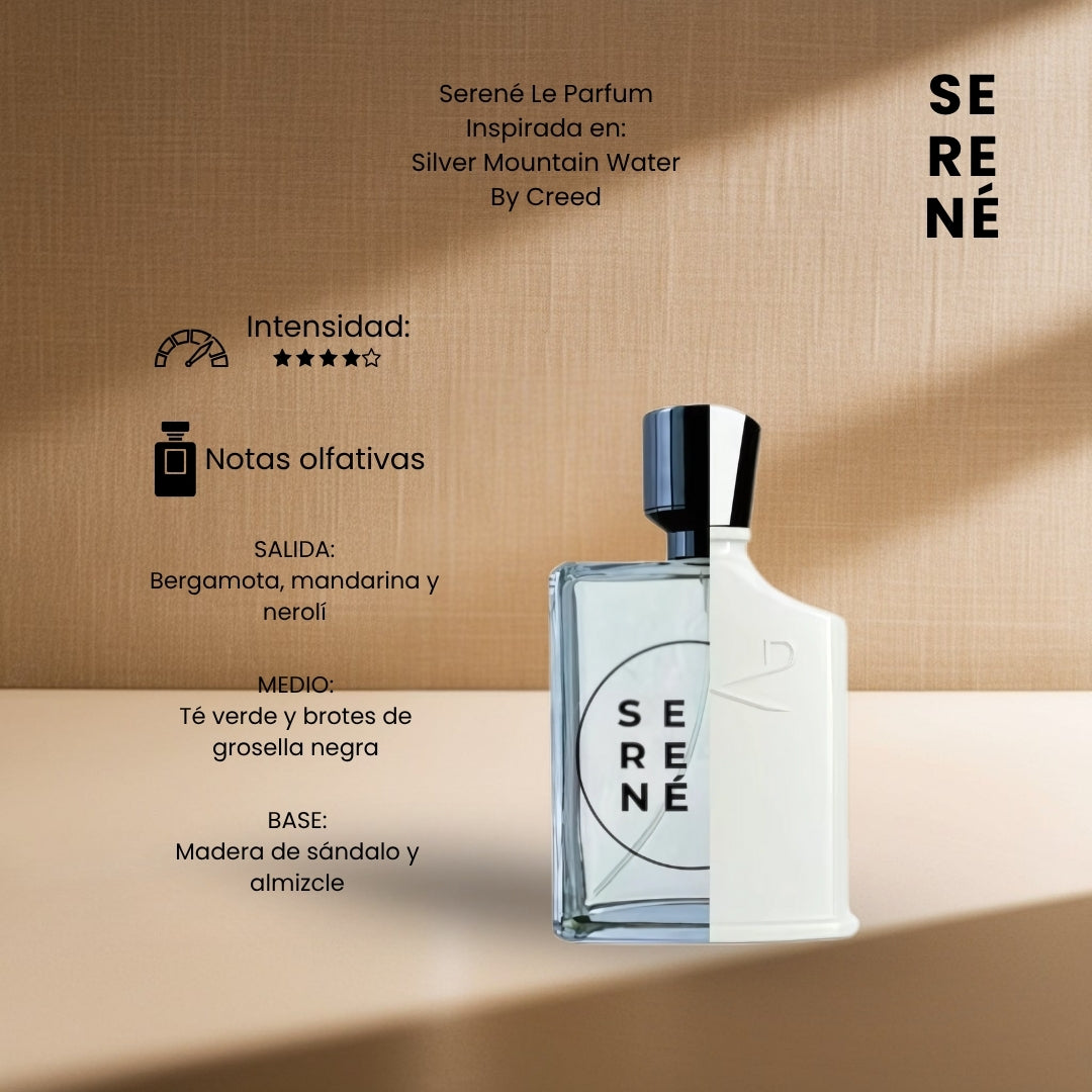 🔥 SERENÉ LE PARFUM - INSPIRADO EN SILVER MOUNTAIN BY CREED 🔥