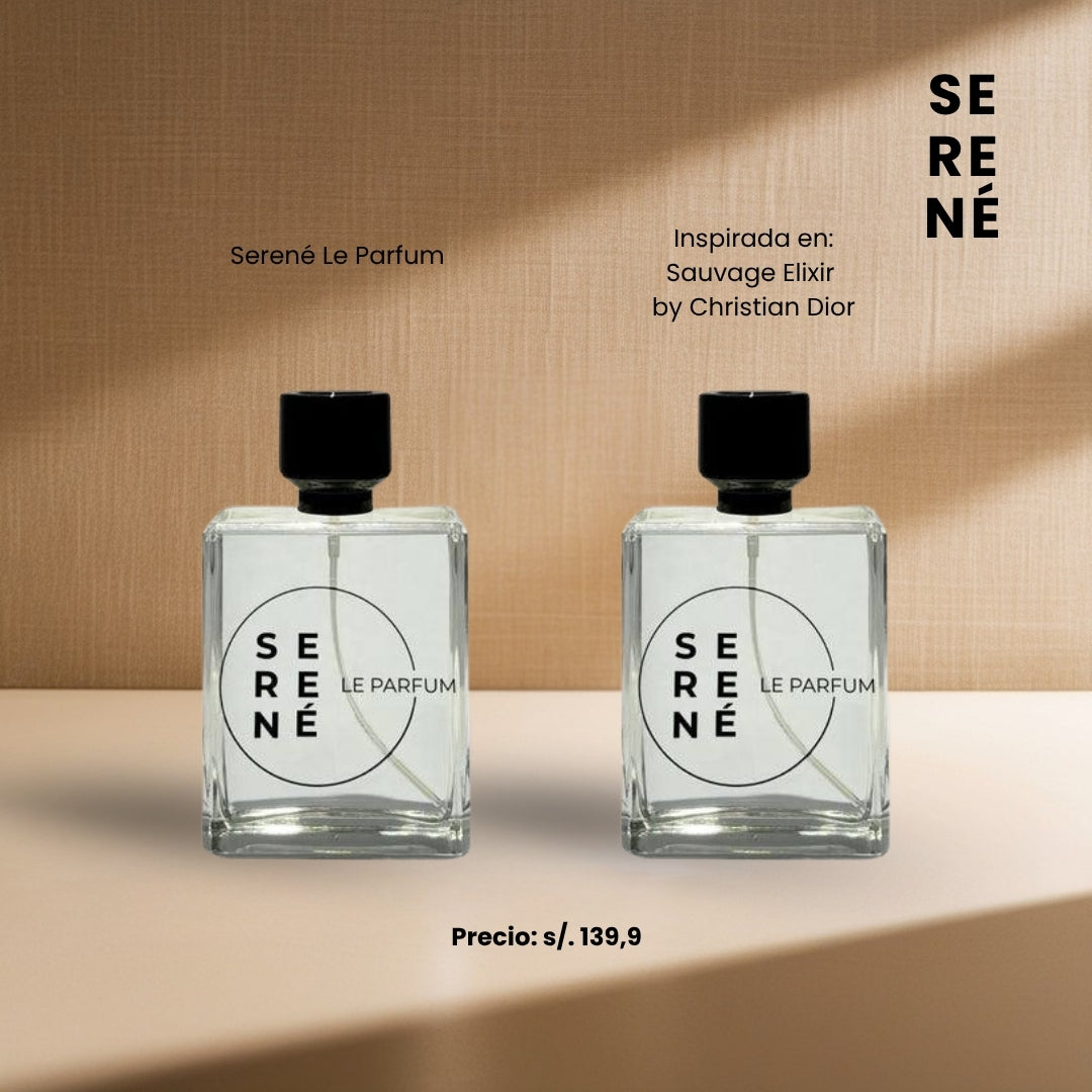 🔥 SERENÉ LE PARFUM - INSPIRADO EN SAUVAGE ELIXIR BY CHRISTIAN DIOR 🔥