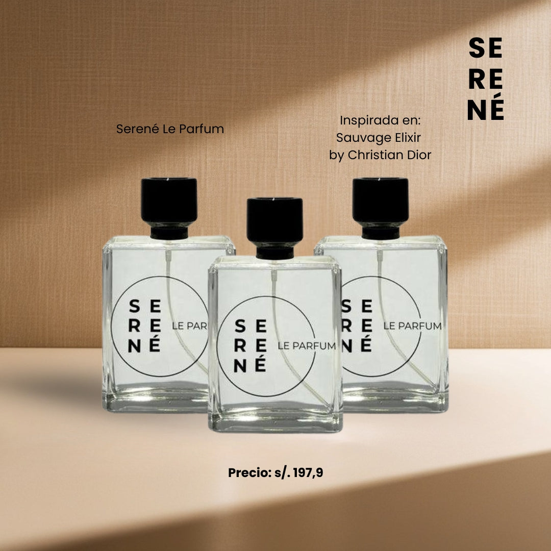 🔥 SERENÉ LE PARFUM - INSPIRADO EN SAUVAGE ELIXIR BY CHRISTIAN DIOR 🔥
