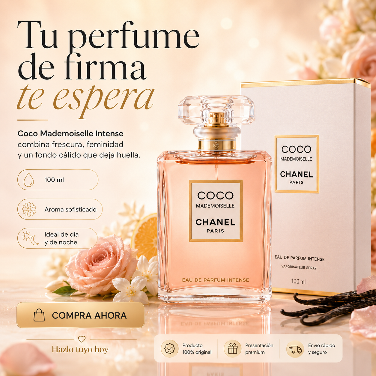 Coco Mademoiselle® - Esencia de perfume femenino 100% efectivo
