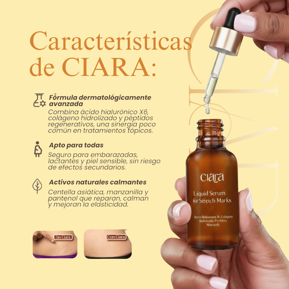 CIARA® - Crema Antiestrías para Mejorar la Apariencia de la Piel