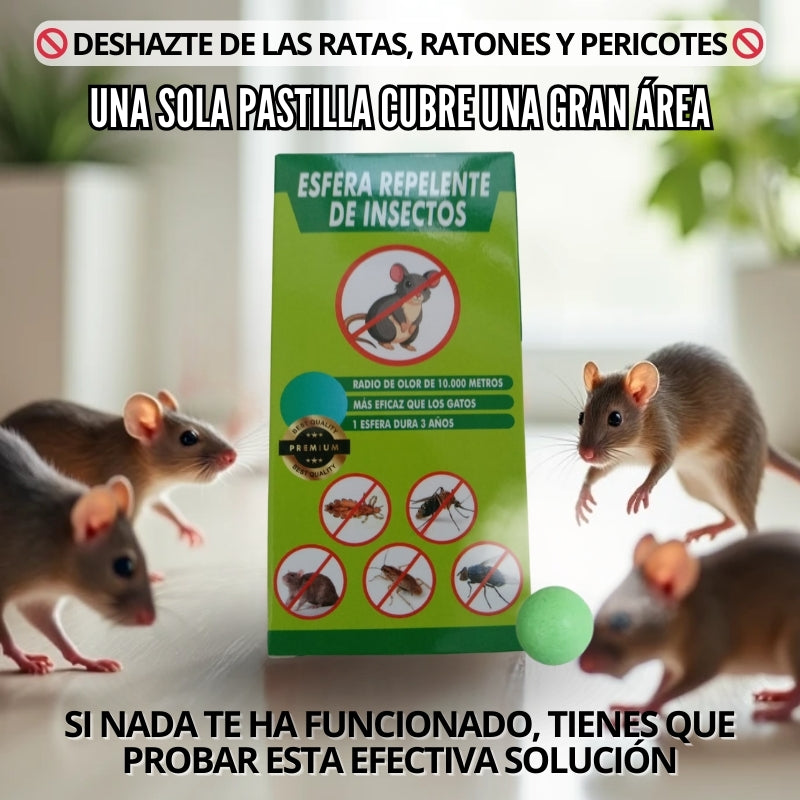 Pellet PRO™ - Bolas de Naftalina con Aceite de Menta Contra Roedores e Insectos