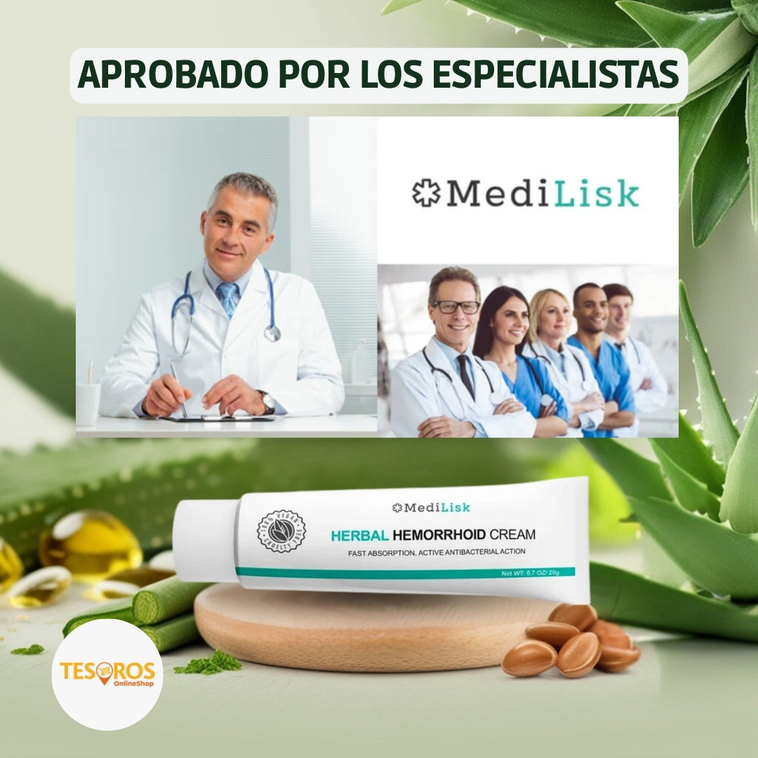 Medilisk Herbal - Tratamiento para Hemorroides en Crema