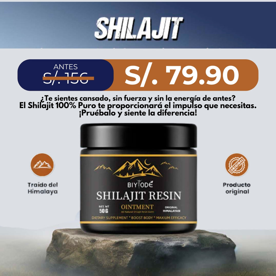 SHILAJIT™ - SUPLEMENTO NATURAL 100% EFECTIVO