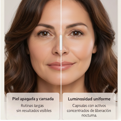 Cápsulas de Crema Rosa TVLV™ Inspirada en el Brillo Porcelana de la Piel Coreana