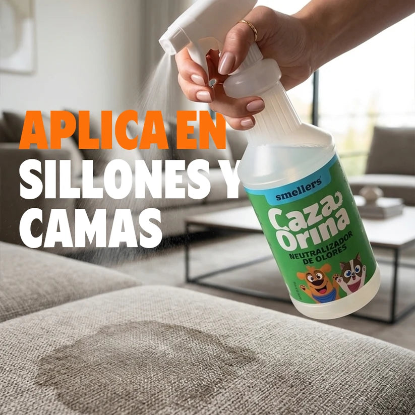 CAZAORINA® - SPRAY PARA ELIMINAR EL OLOR DE PIPÍ DE MASCOTAS
