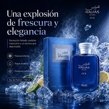 HAWAS ICE® - Esencia de Perfume / Magnetismo al 100%