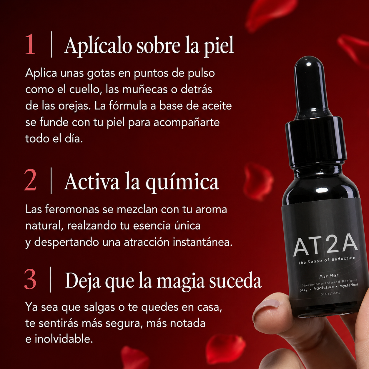 AT2A®  Sex Love - Esencia de perfume femenino 100% efectivo