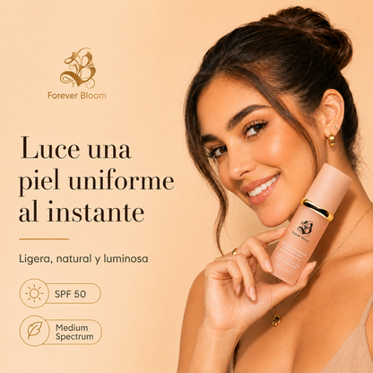 FOREVER BLOOM® - Base Biomimic 4 en 1 que unifica tu piel al instante