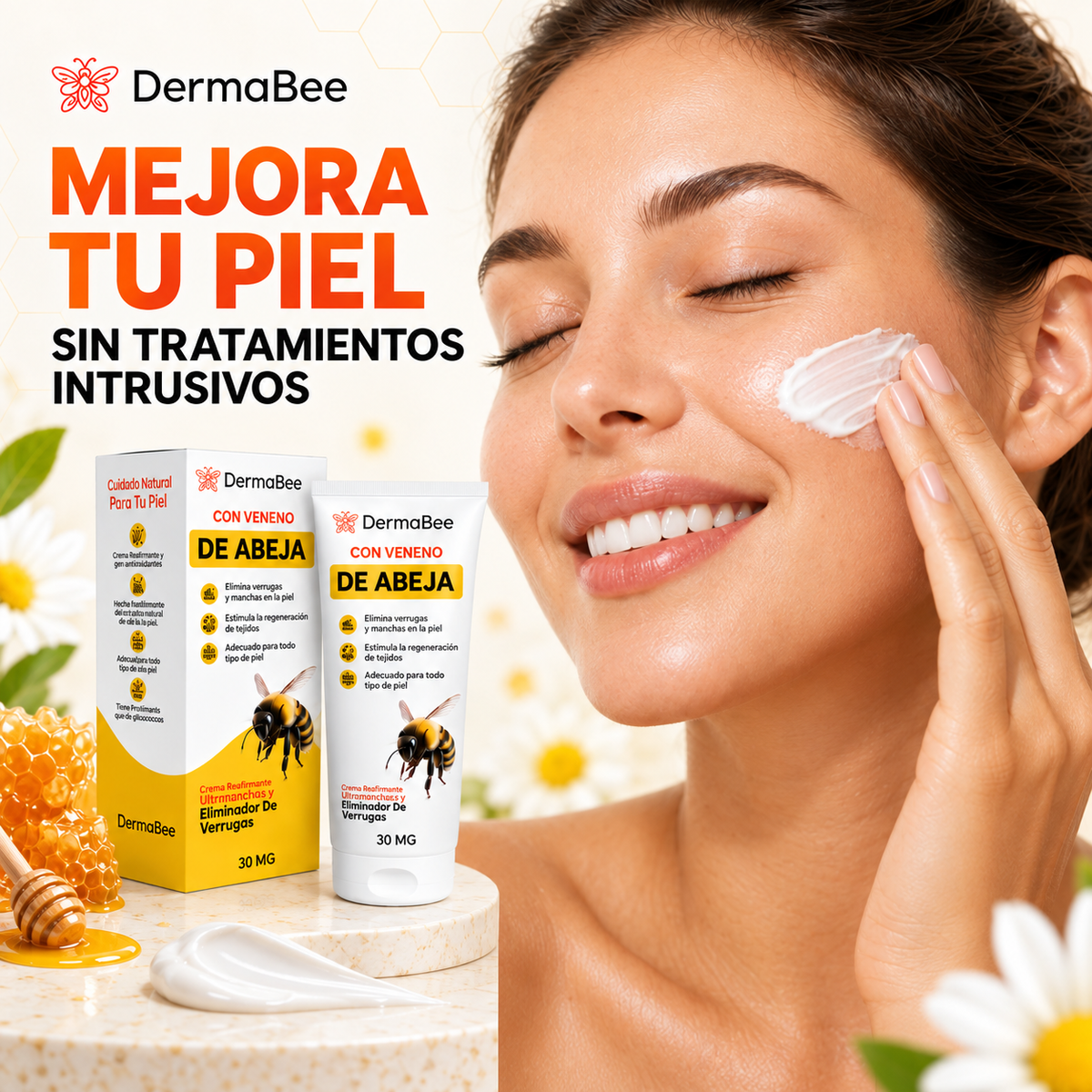 DERMABEE® - Crema tópica con Veneno de abejas para las Verrugas